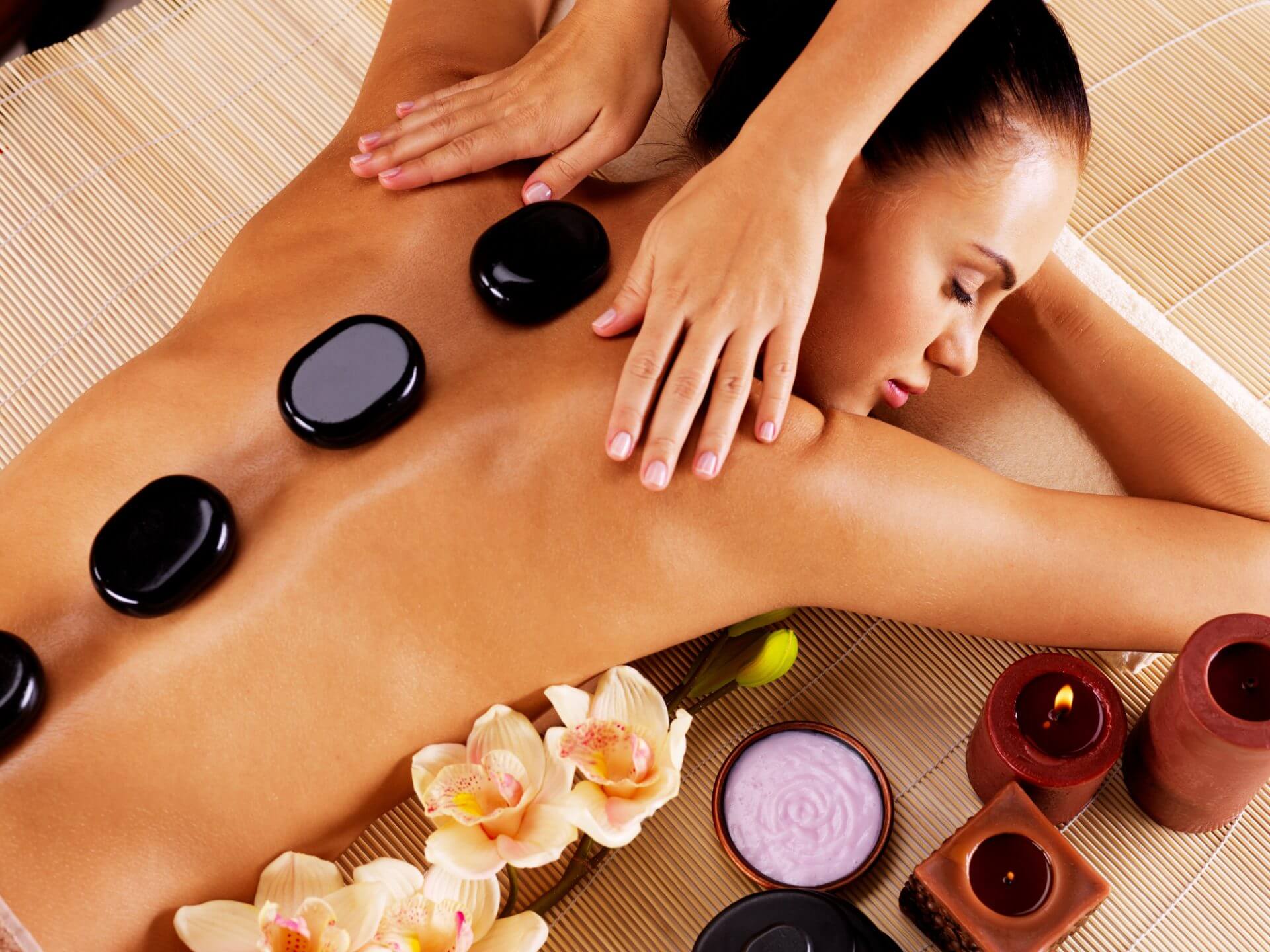Hot stone therapy